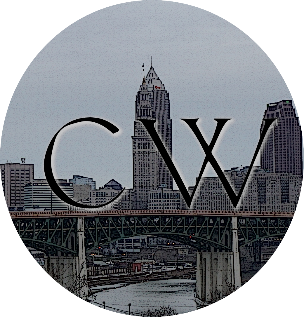 CW in front of part of the Cleveland skyline
